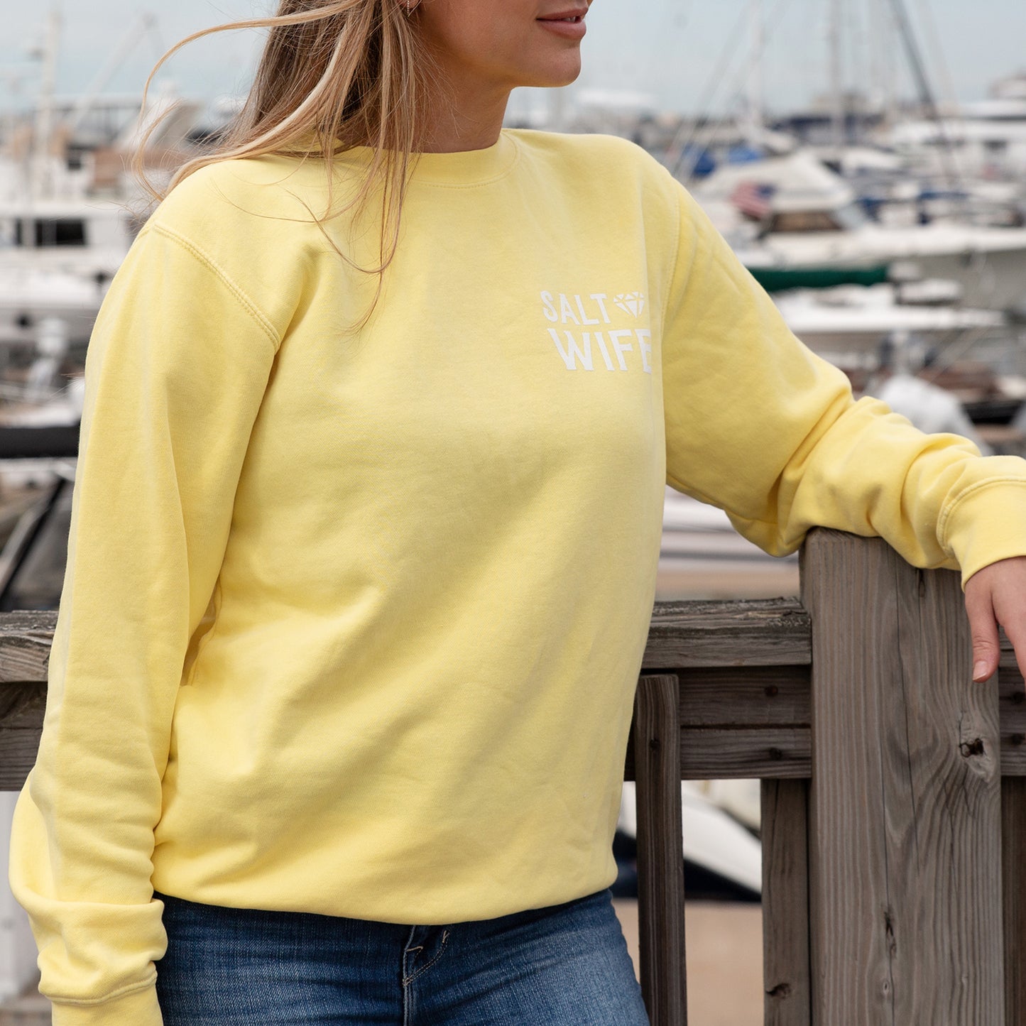 The Boyfriend Sweatshirt (Light Yellow)