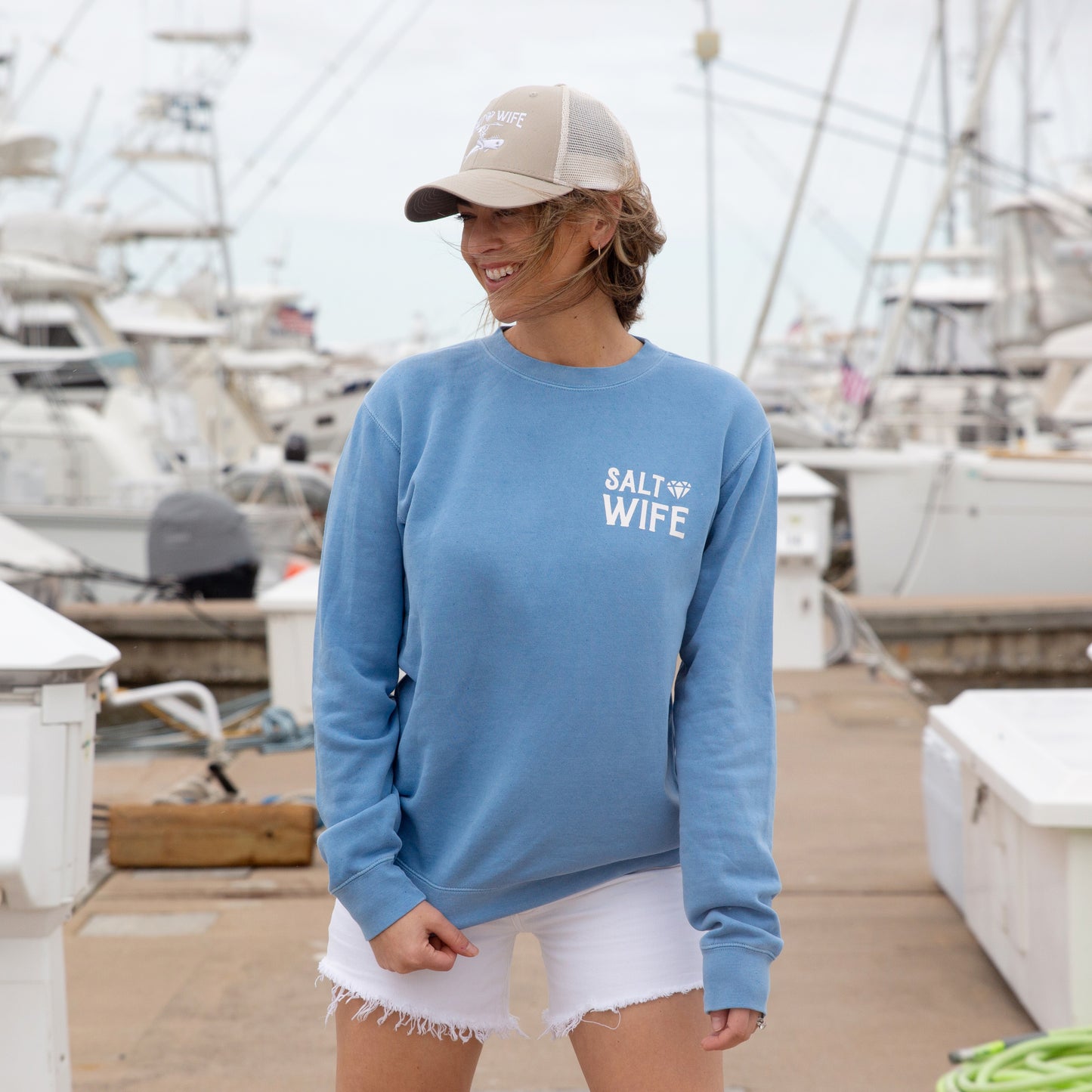 The Boyfriend Sweatshirt (Marine Blue)