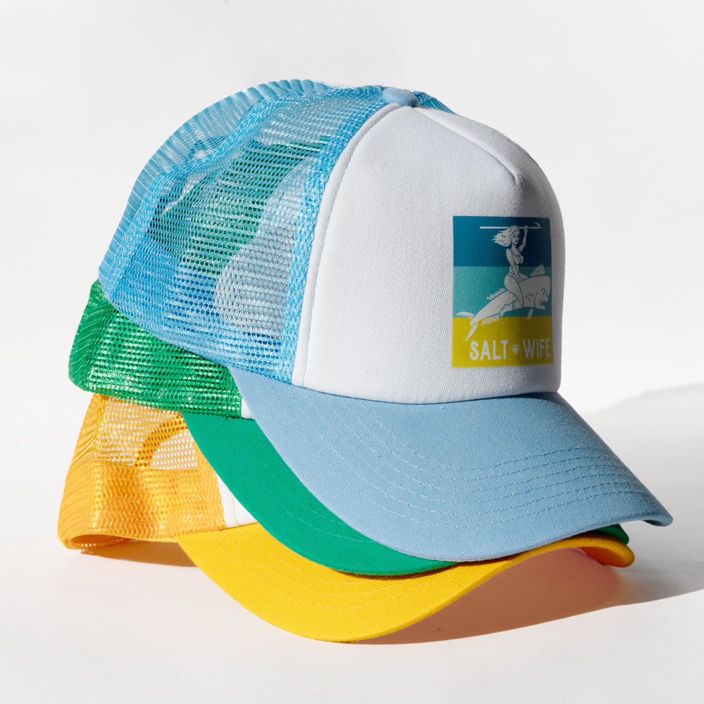 Light Blue Trucker
